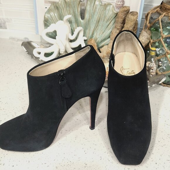 Christian Louboutin Shoes - Christian Louboutin Suede Miss 120 booties Size US 6.5 / EUR 37